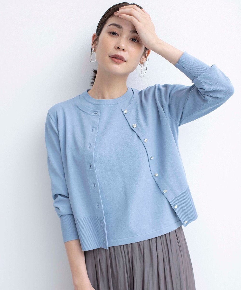 組曲 【UVケア・接触冷感】MINA ニットカーディガン 