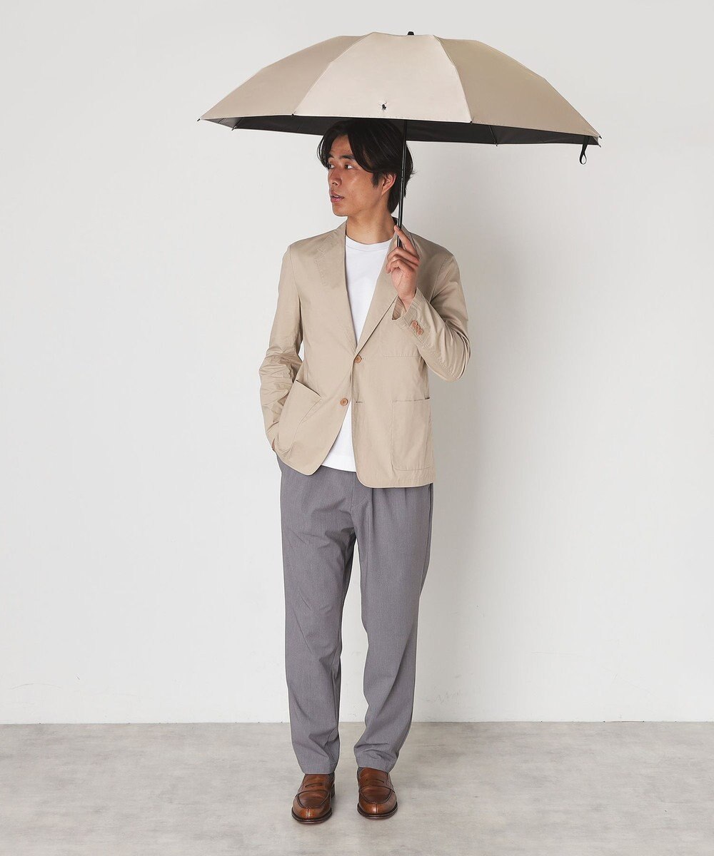 MOONBAT 【軽量/大きめ】POLO RALPH LAUREN 遮光 晴雨兼用 折りたたみ日傘 ワンポイント ポロポニー 60cm 