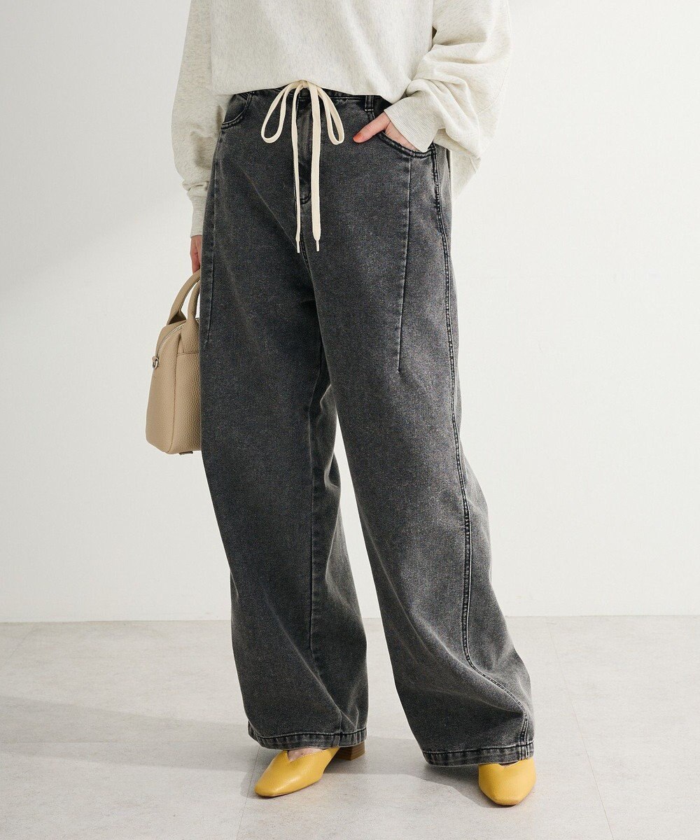 Green Parks コクーンシルエットデニムパンツ 