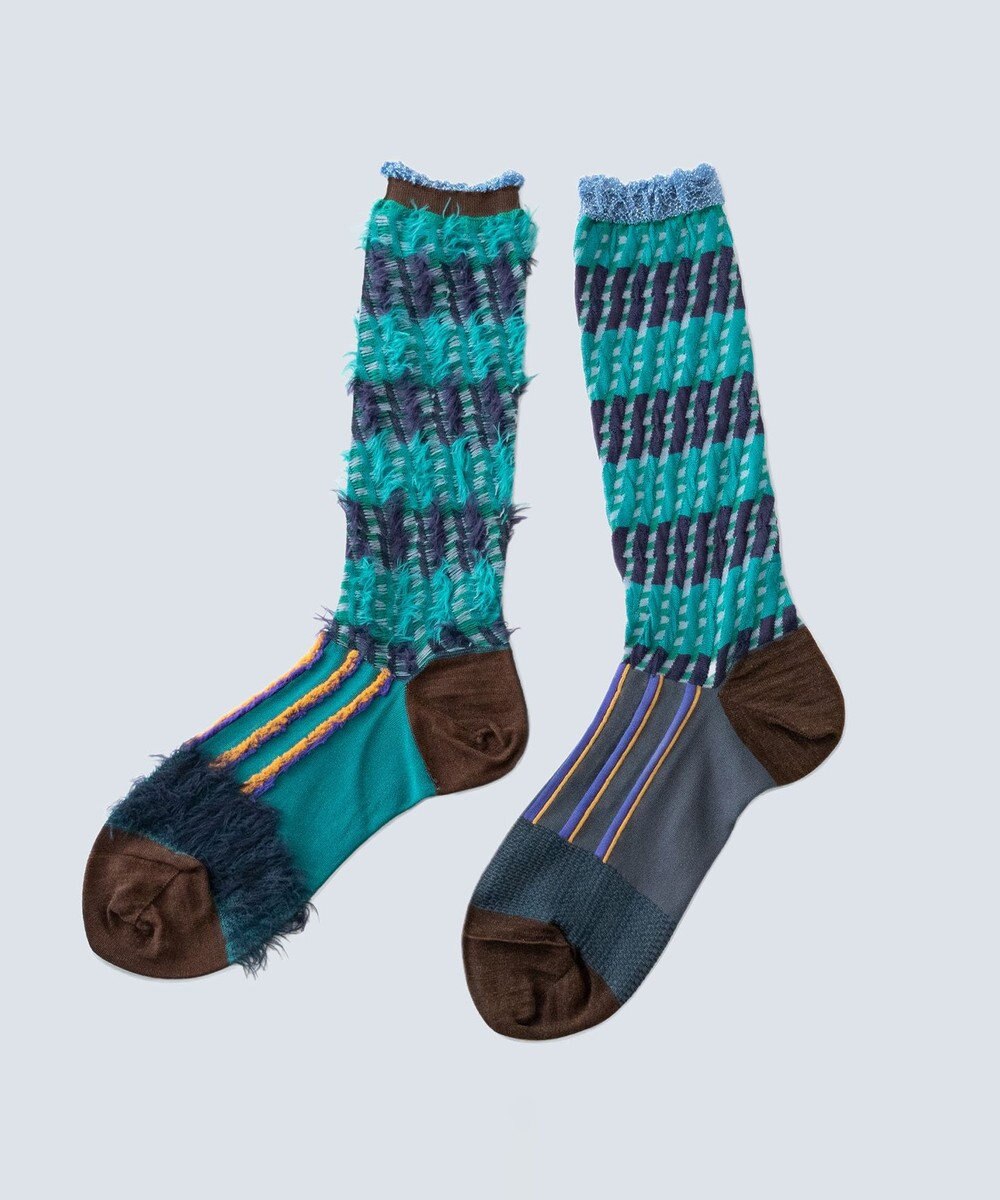 COQ ミケネコテイル リバーシブルファーソックス 