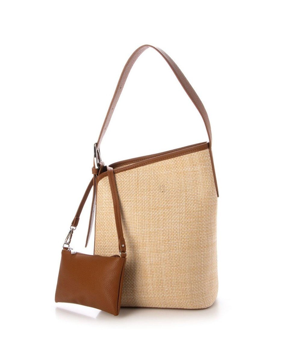 UNBILLION カシュカシュ cachecache / 雑材風アシンメトリートート 