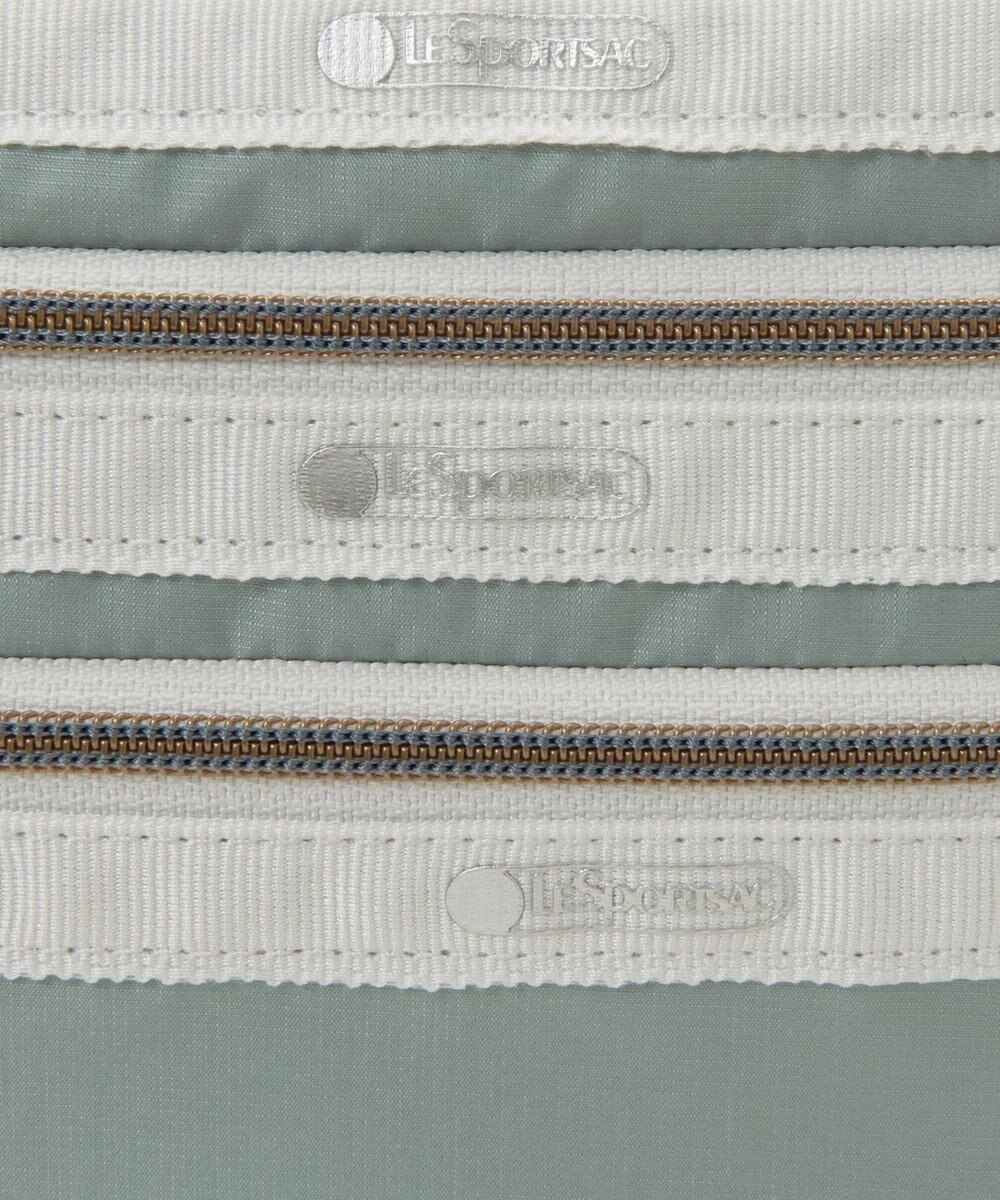 LeSportsac CLASSIC 3 ZIP POUCH/ソフトアークティック/キーライムC 