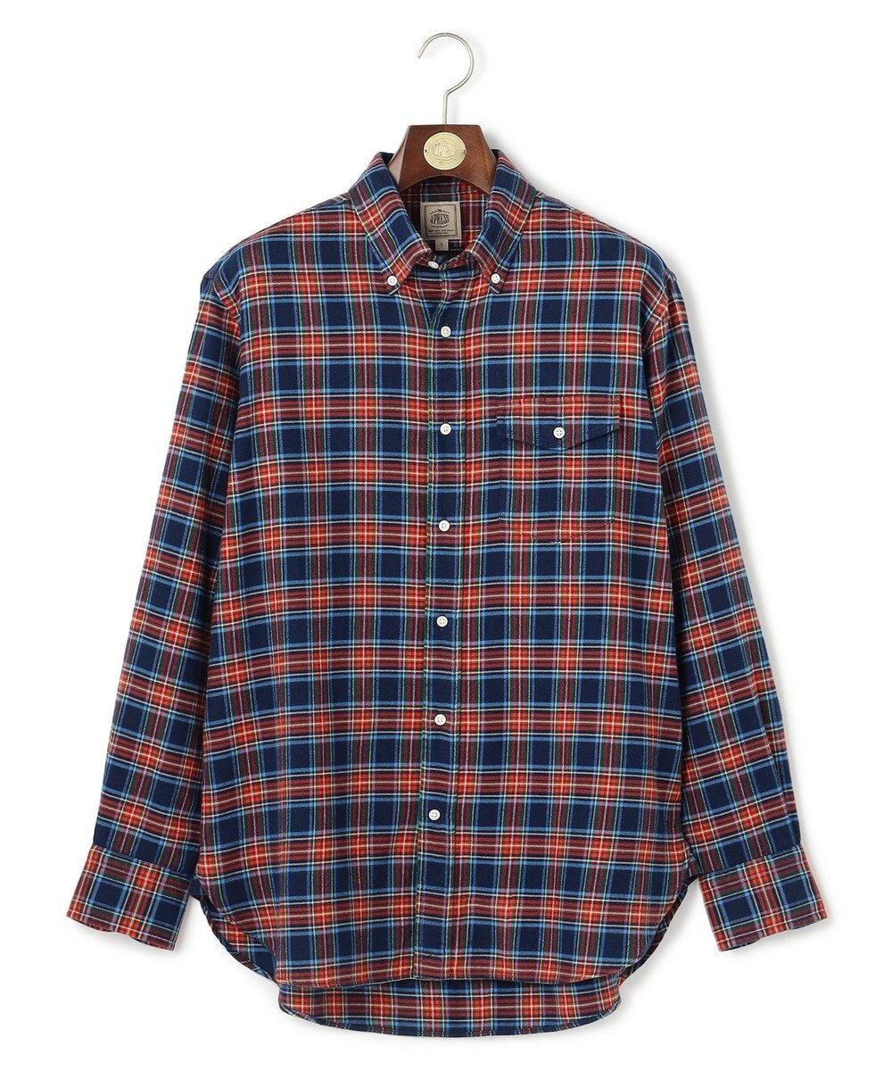 J.PRESS MEN テンセルミックスコットンネルシャツ / B.D. 