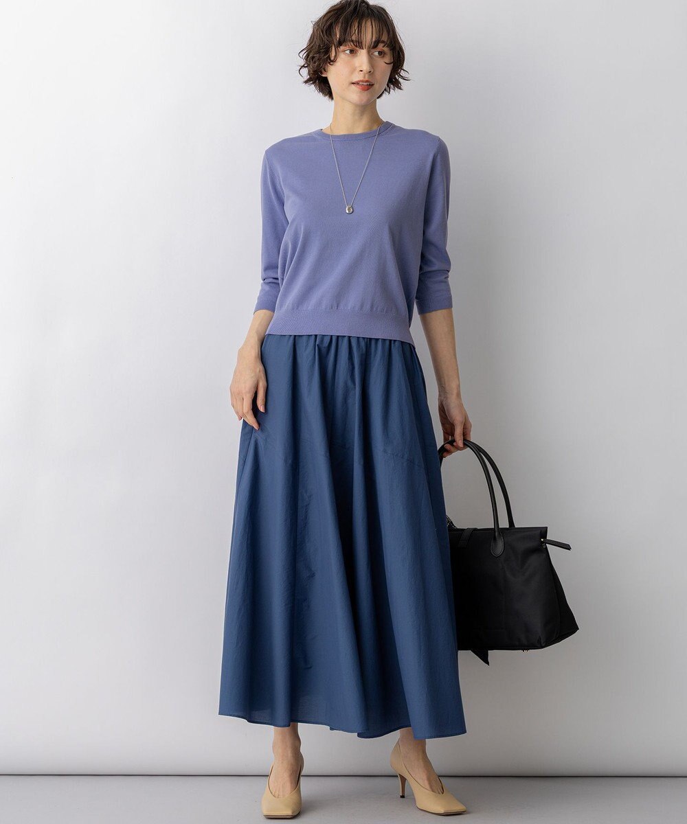 23区 L 【先行予約】プレミアムビオコットン クルーネック ニット 