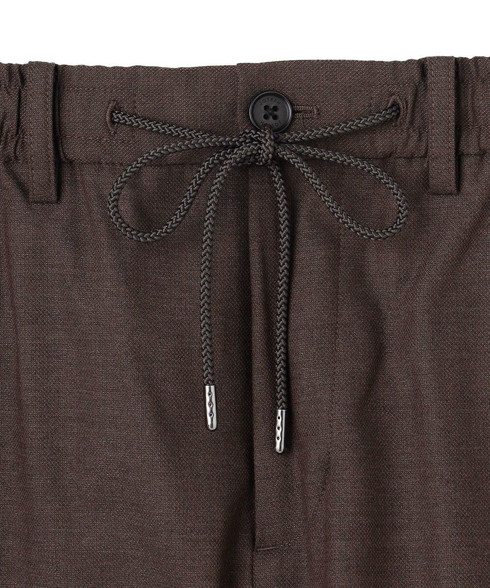 JOSEPH HOMME 新素材【ストレッチ/ウエストゴム仕様】ウール混キャリーマンストレッチ ドロスト付ストレートパンツ / HOVE 