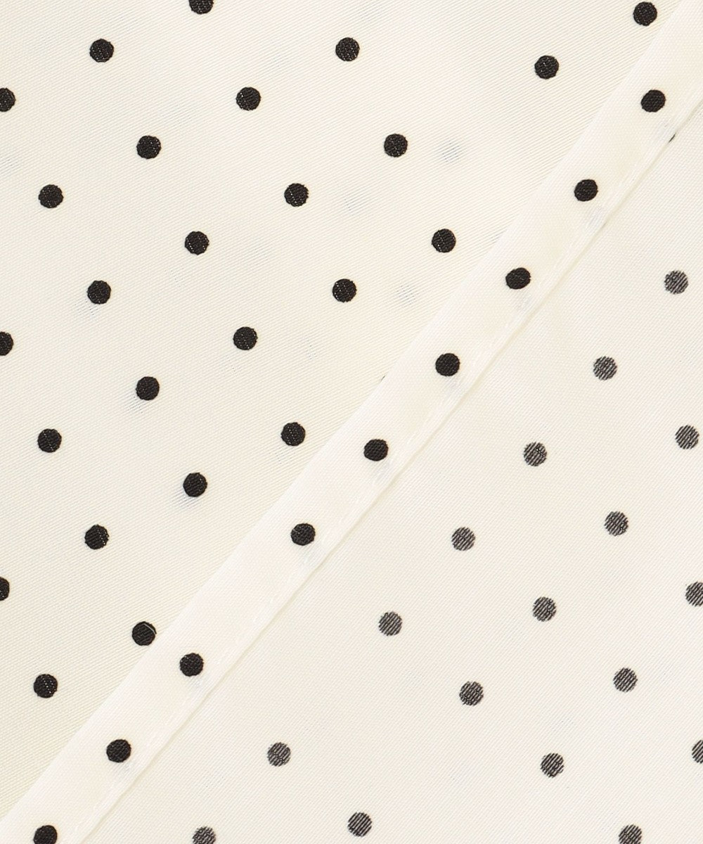 J.PRESS LADIES S 【洗える】ブロックドットプリント バンドカラー ブラウス 