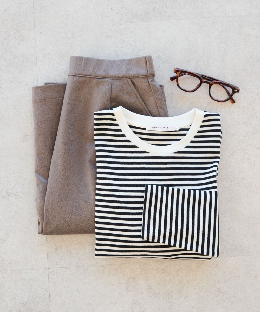 AMERICAN HOLIC クルーネックロングプルオーバー 