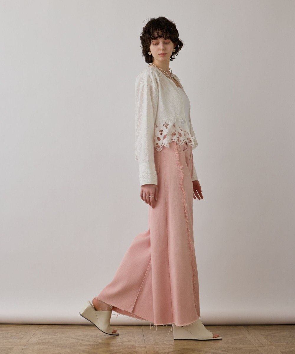 GRACE CONTINENTAL フリンジバギーパンツ 