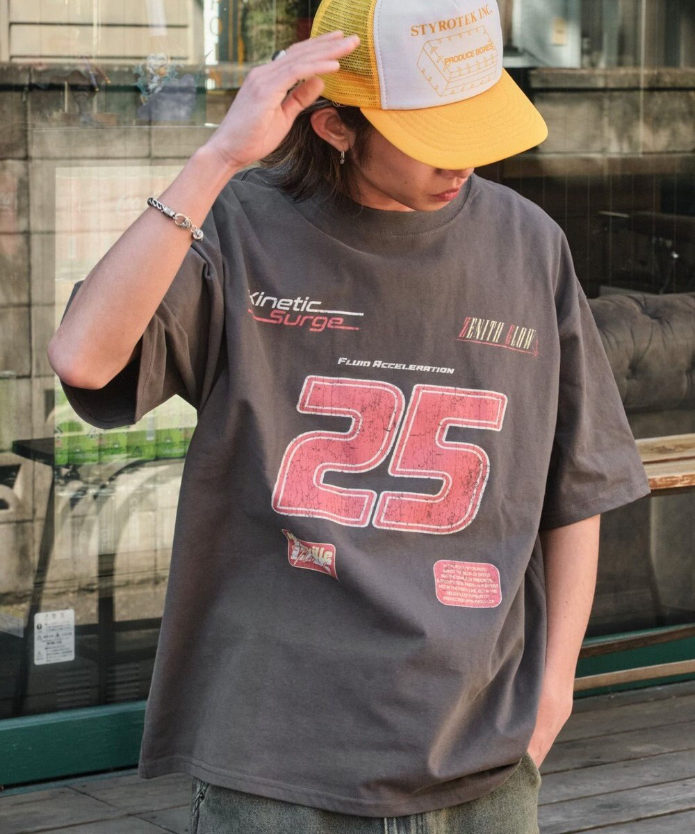 WEGO 【ユニセックス着用ITEM/SMLサイズ展開】ヴィンテージライクグラフィックT（SS） 