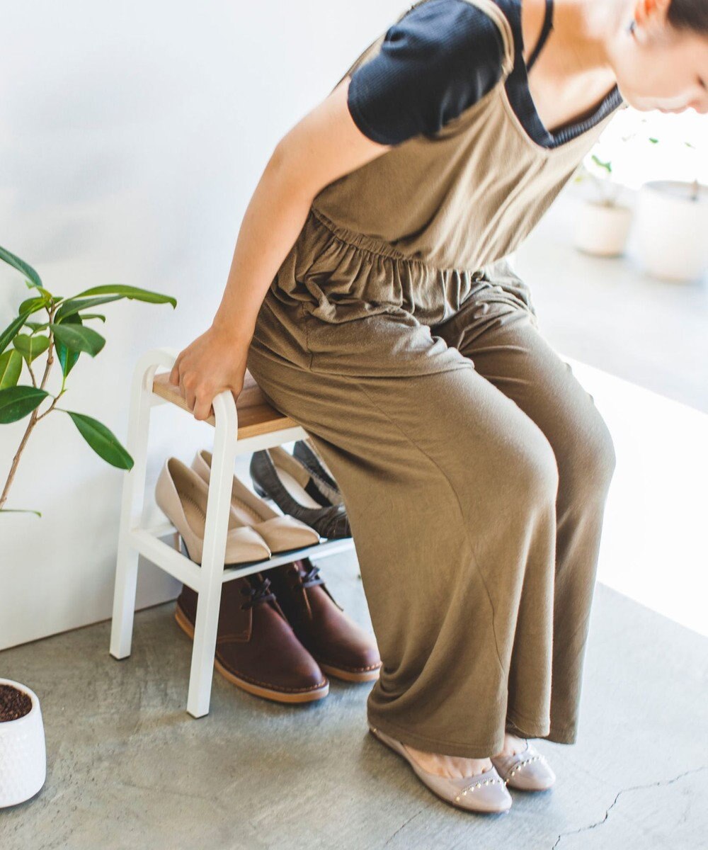 tower 立ちやすいベンチシューズラック タワー  ホワイト 