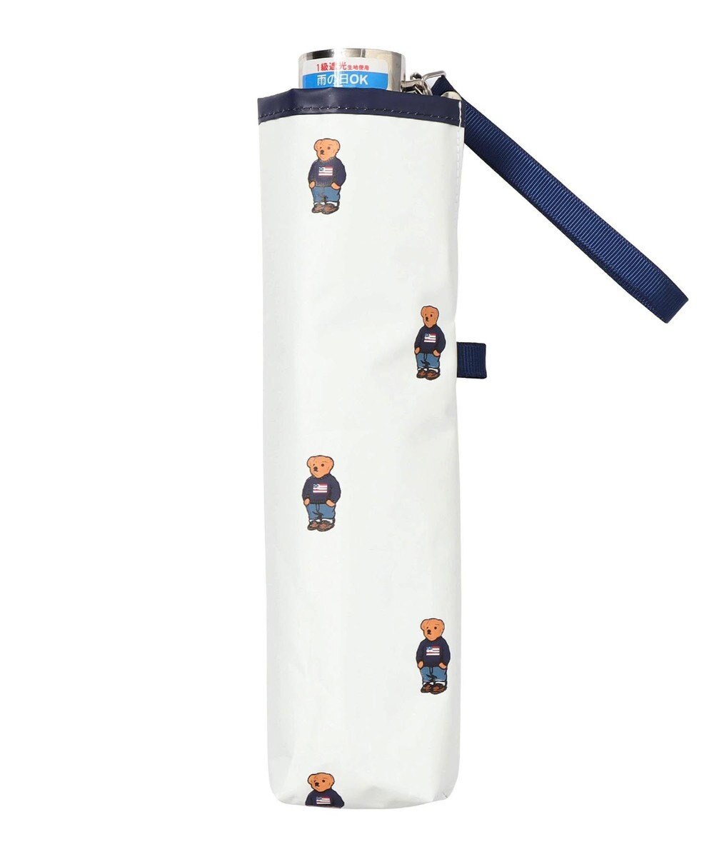 MOONBAT POLO RALPH LAUREN 晴雨兼用日傘 折りたたみ傘 ポロベアプリント／遮光 遮熱 UV 