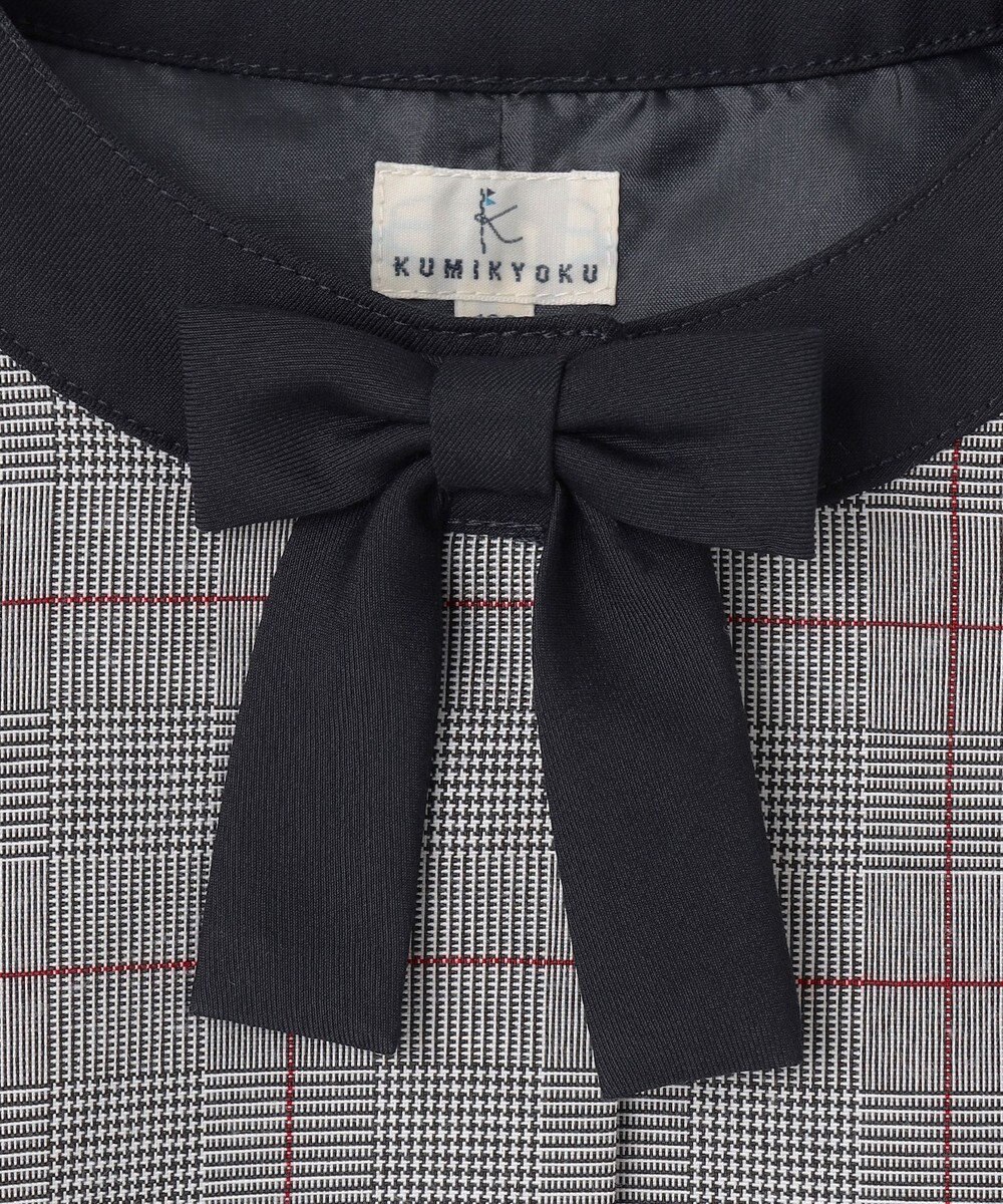 組曲 KIDS 【110-140㎝】グレンチェックジャケット＆プリーツワンピース セット 