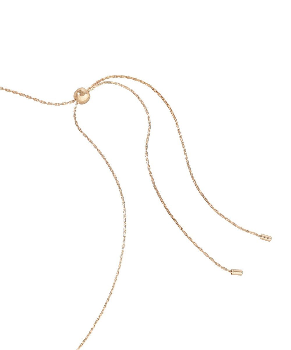 Maison de FLEUR カーリーリボンスライドネックレス 