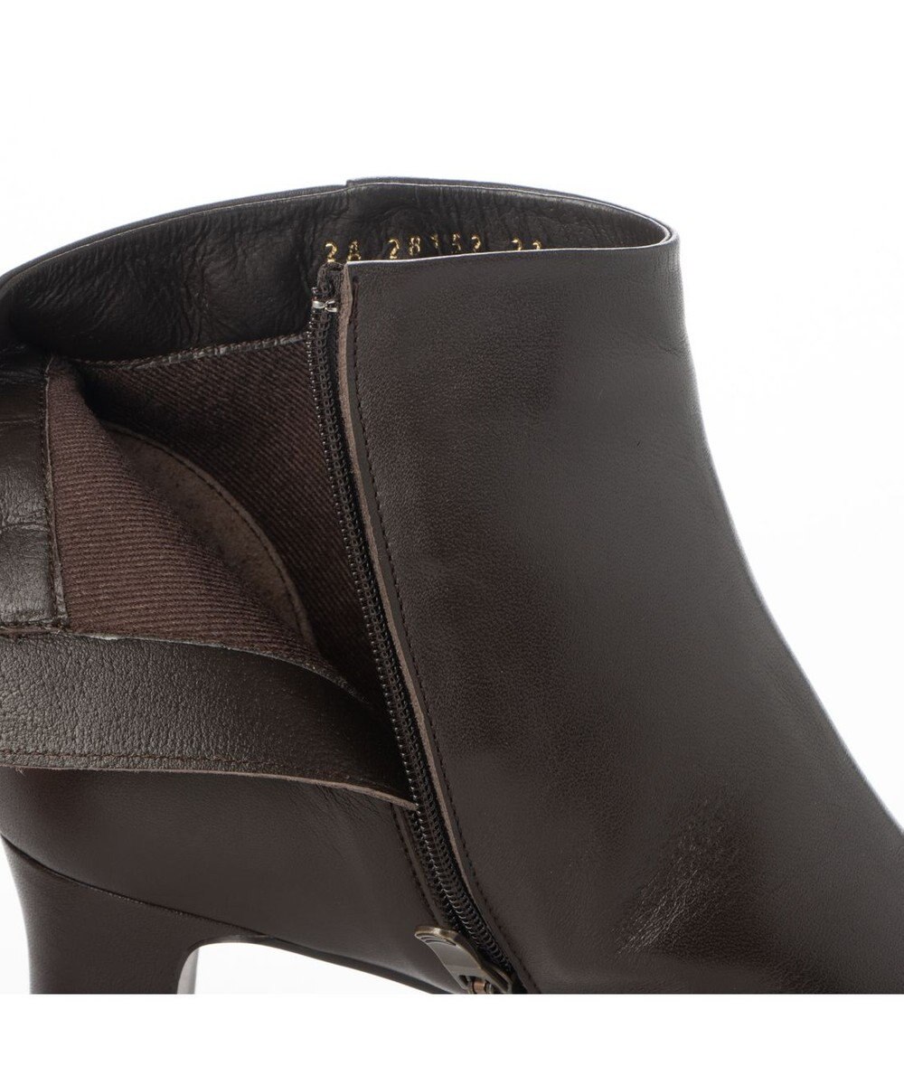 MODE ET JACOMO <D'ICI>ラウンドスクエアトゥショートブーツ 