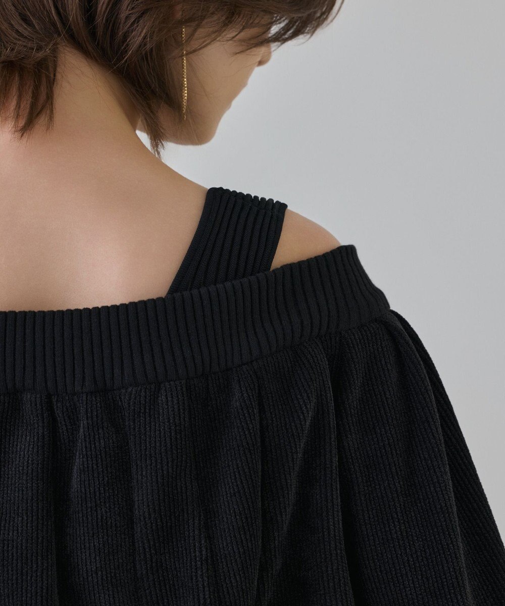 GRACE CONTINENTAL バルーンモールカットカーディガン 