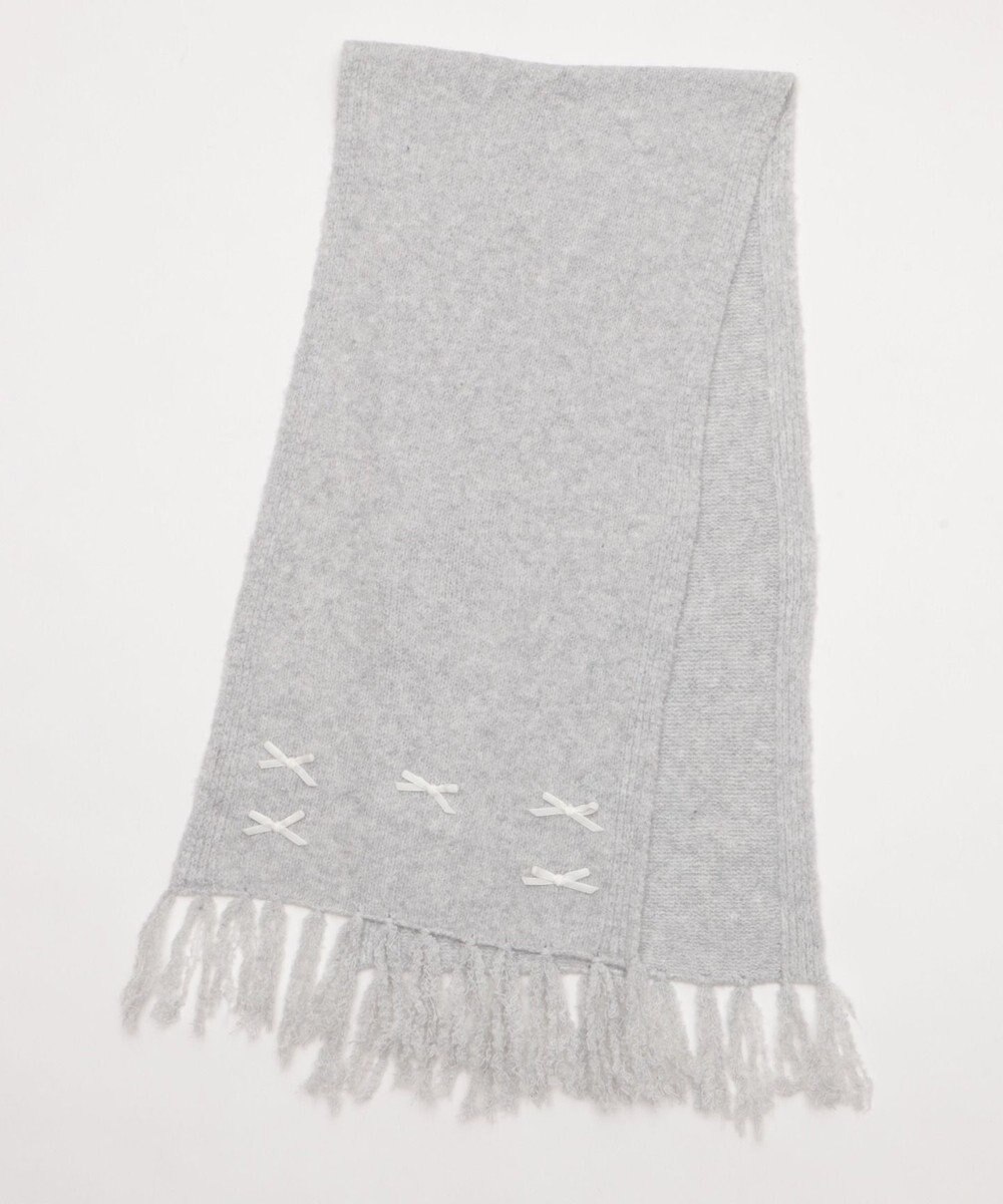 WEGO ベロアリボンニットストール 