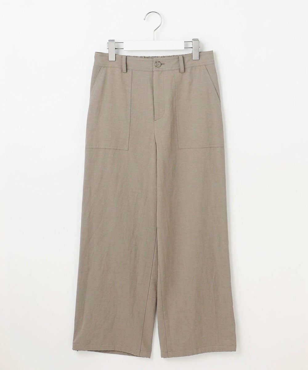 J.PRESS LADIES 【洗える】フィブリルツイル ベイカーパンツ 