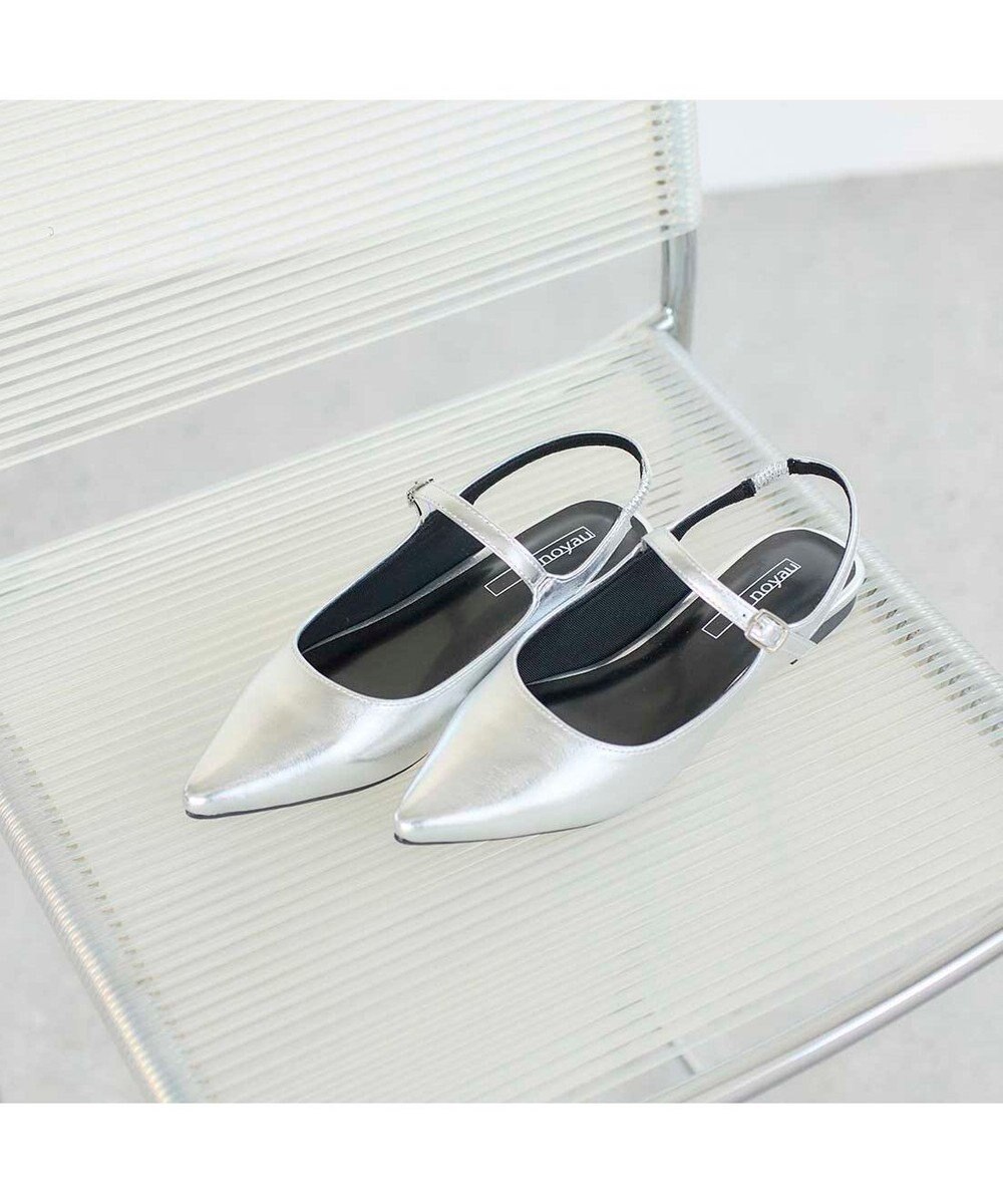 MODE ET JACOMO <noyau>ポインテッドトゥバックベルトパンプス 