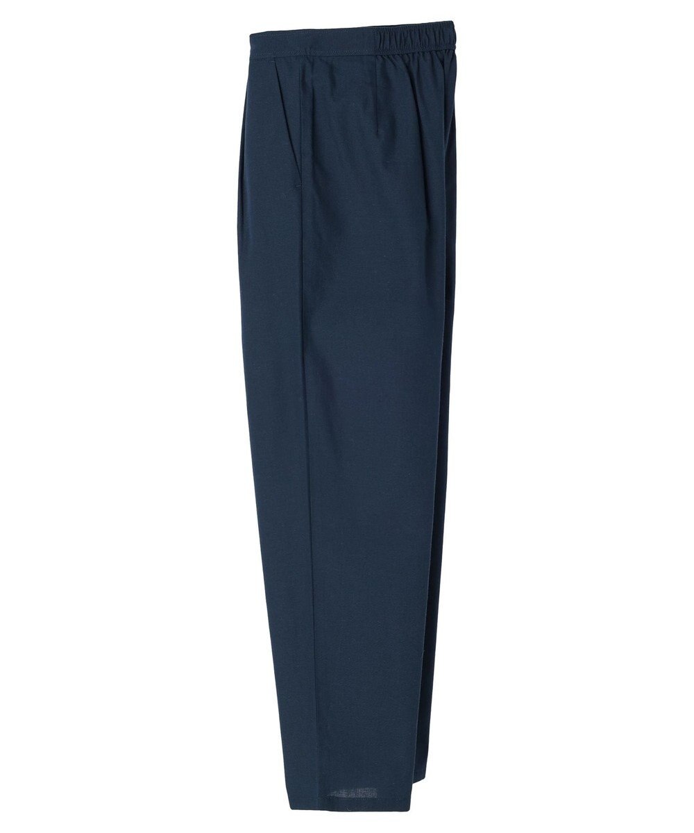 Green Parks 綿麻混タックテーパードパンツ 