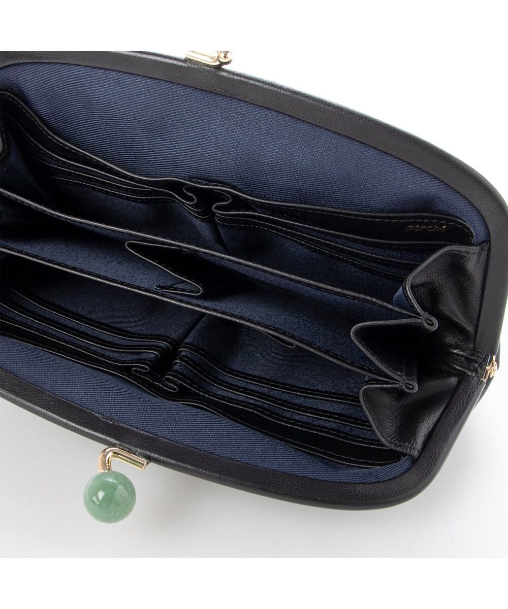 UNBILLION perche ジェムストーンがま口長財布 