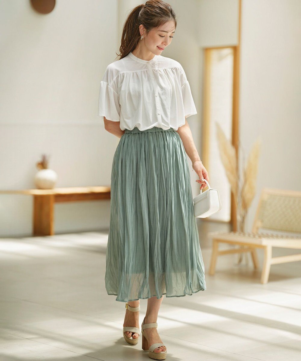 組曲 L 【速乾】ドライタッチ フレア袖トップス 