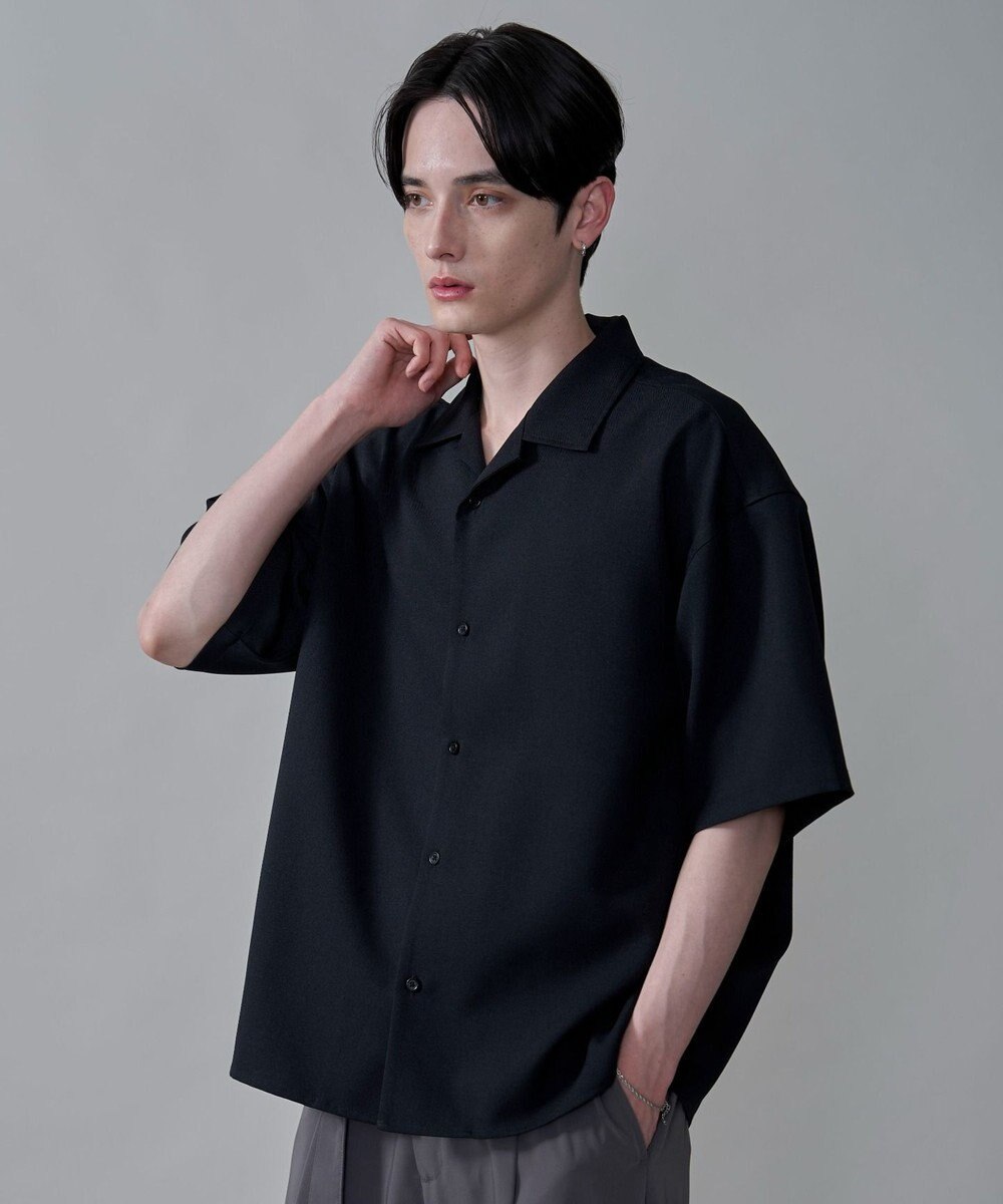 WEGO 【速乾/しわになりにくい/MLサイズ展開】ドライポリオープンカラーシャツ（SS） 