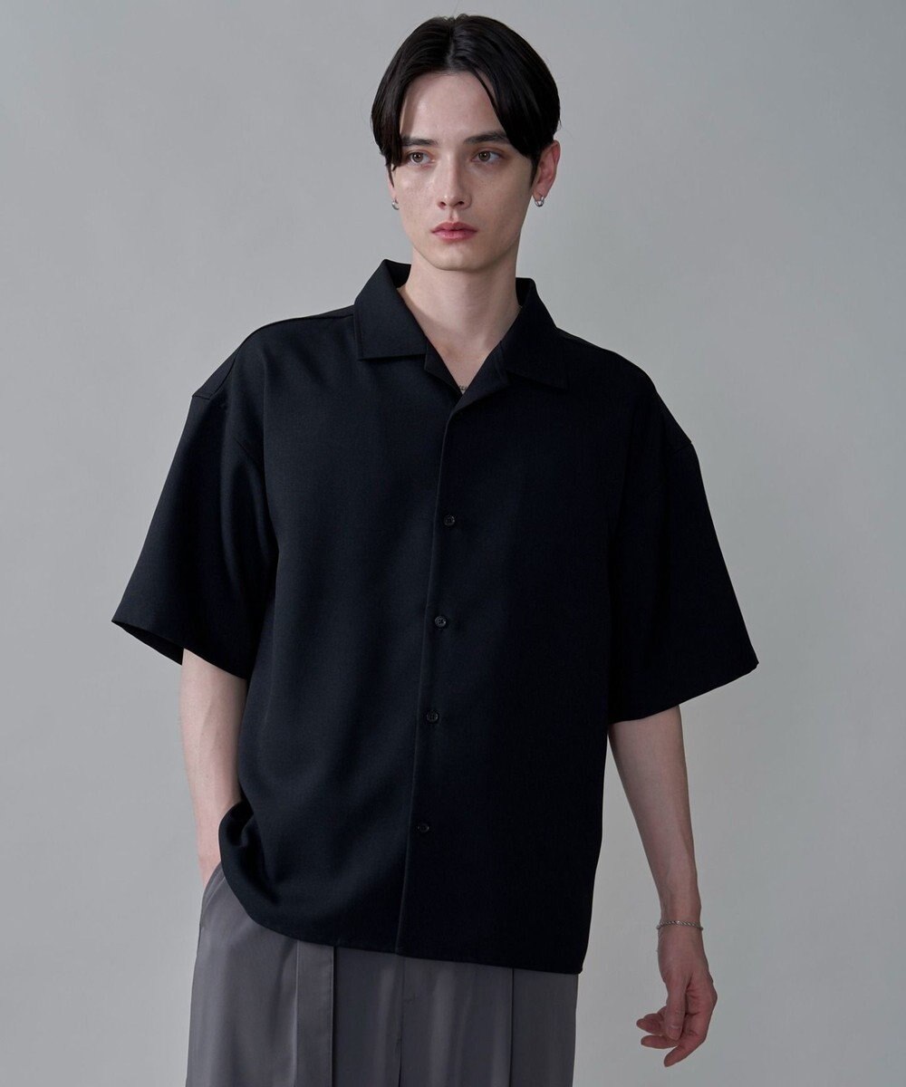 WEGO 【速乾/しわになりにくい/MLサイズ展開】ドライポリオープンカラーシャツ（SS） 