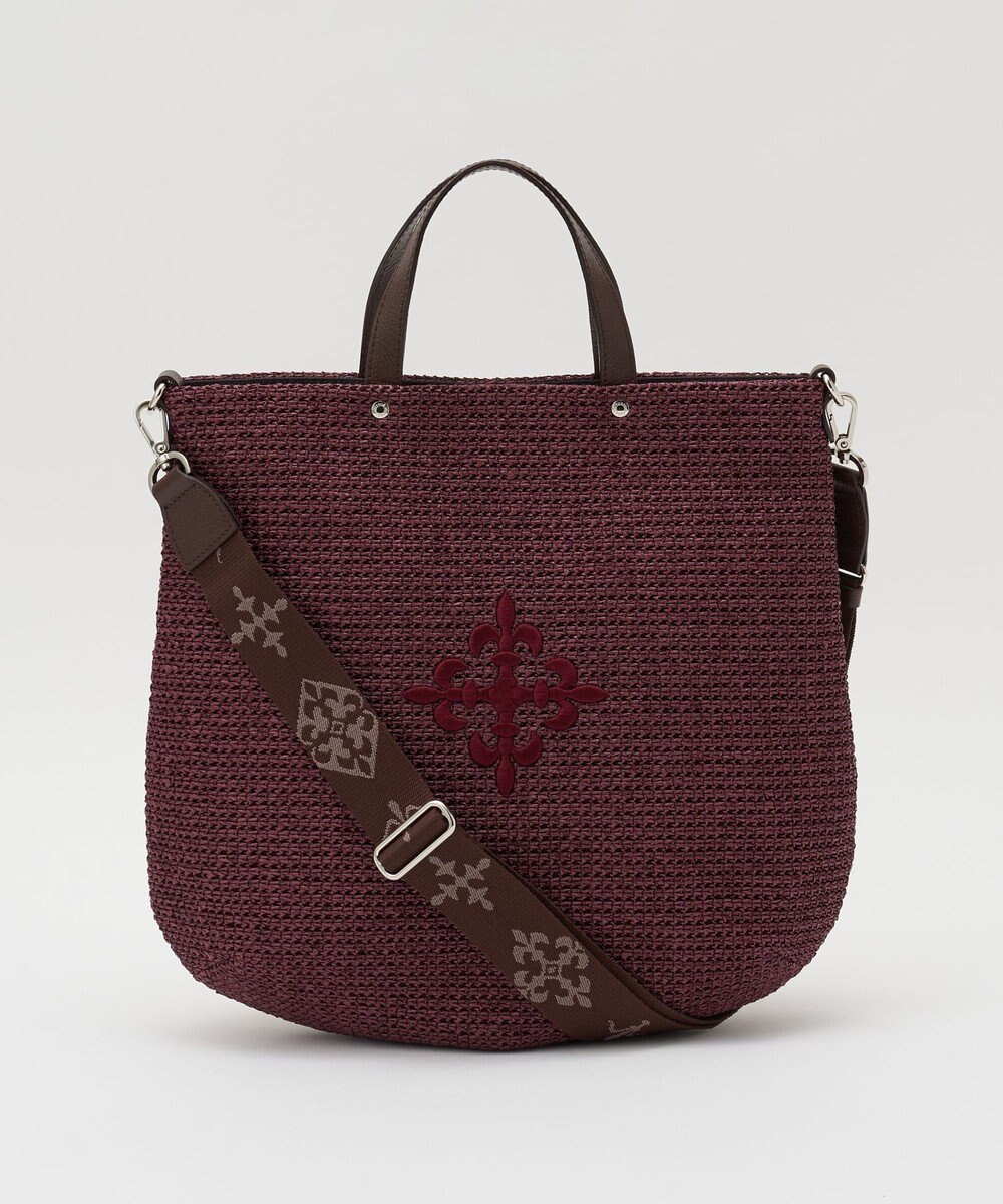 russet スリム2WAYトートバッグ <ナイロンラフィア>(CE-1717-WEB) 