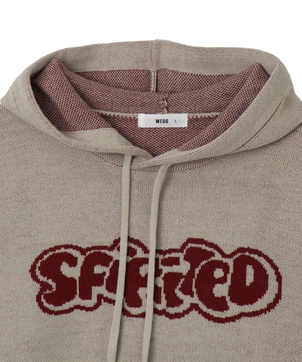 WEGO 【ユニセックス着用ITEM】ジャガードグラフィックパーカー 