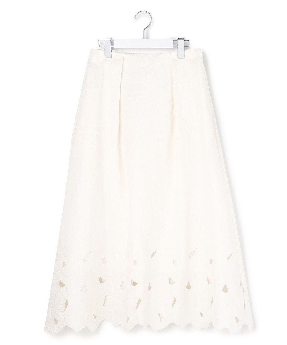 23区 【R(アール)】クラフトカットレース フレアスカート 