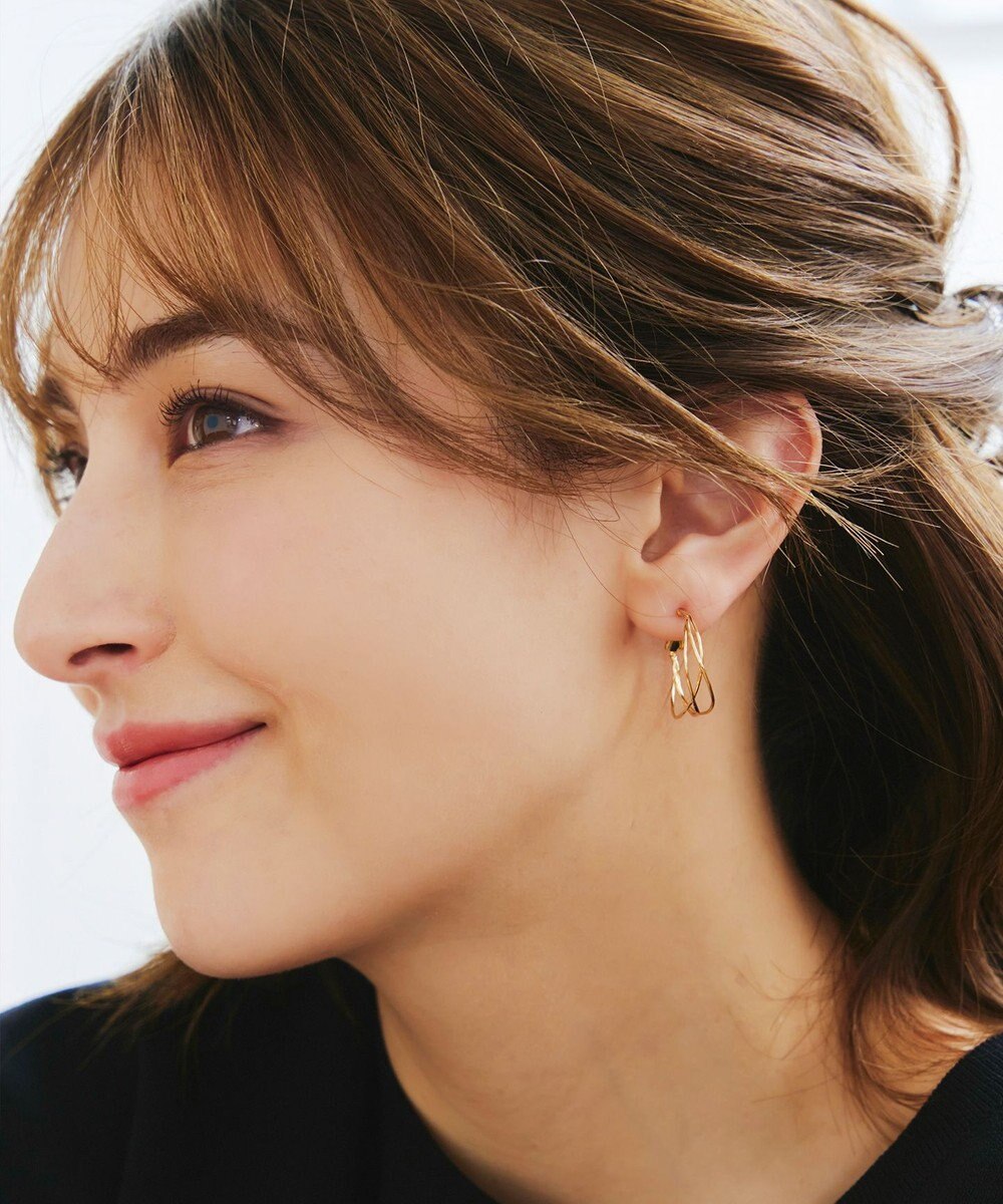 Tiaclasse 【金属アレルギー対応】　ワイヤーフープピアス 