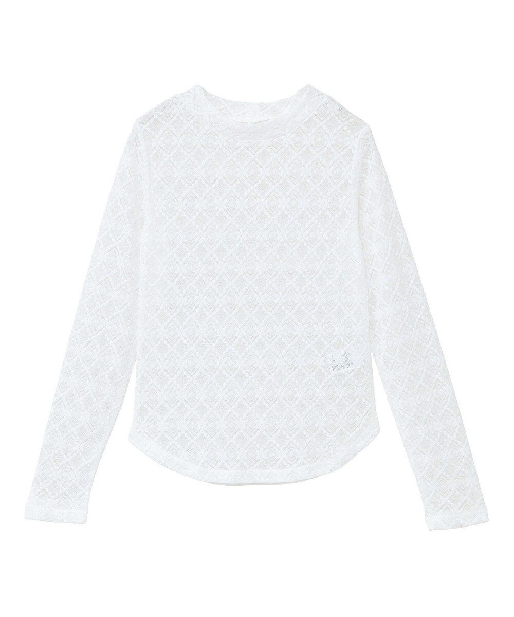 earth music&ecology フラワーレースプルオーバー 