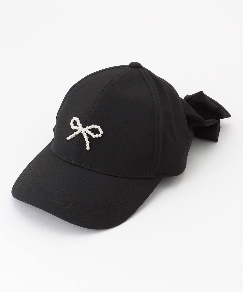 ANY KIDS 【日よけ付き】リボンキャップ 