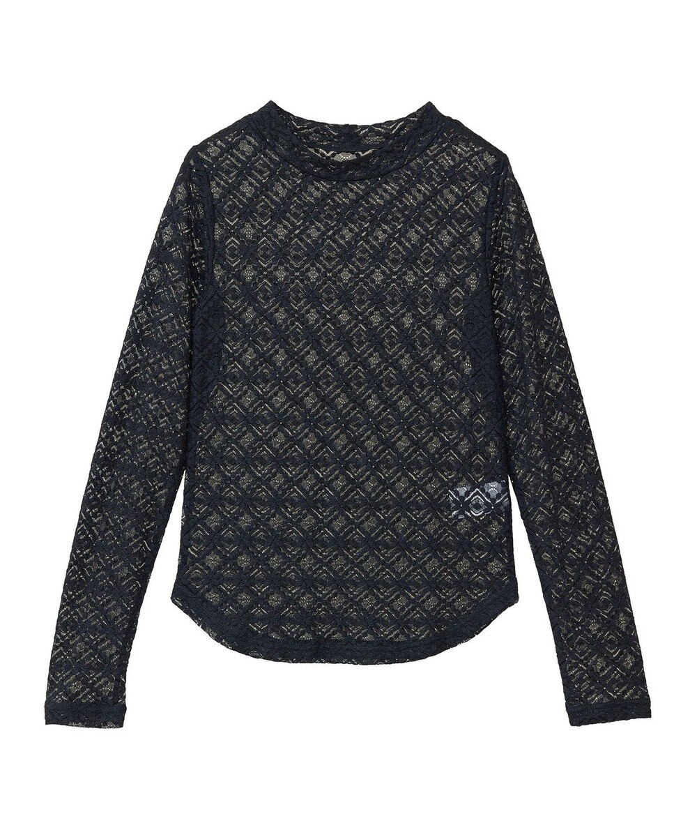 earth music&ecology フラワーレースプルオーバー 