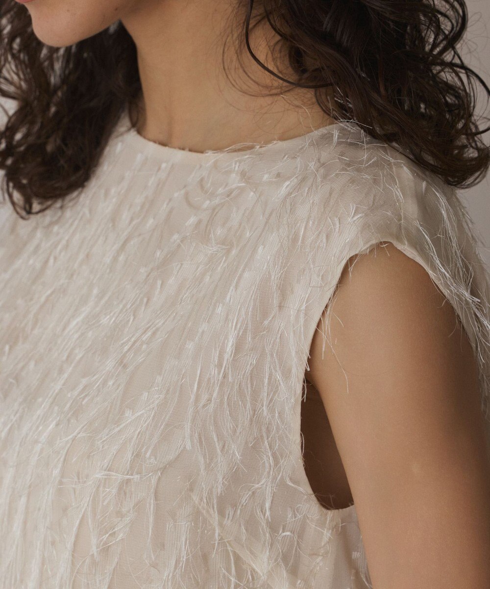 GRACE CONTINENTAL フリンジギャザートップ 