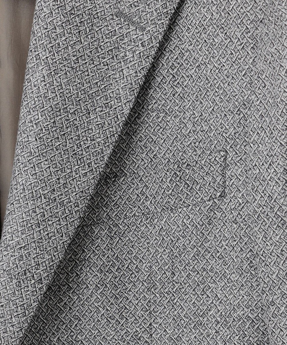 GOTAIRIKU 【DELFINO】ナポリジオメトリックツイード ジャケット_グレー 