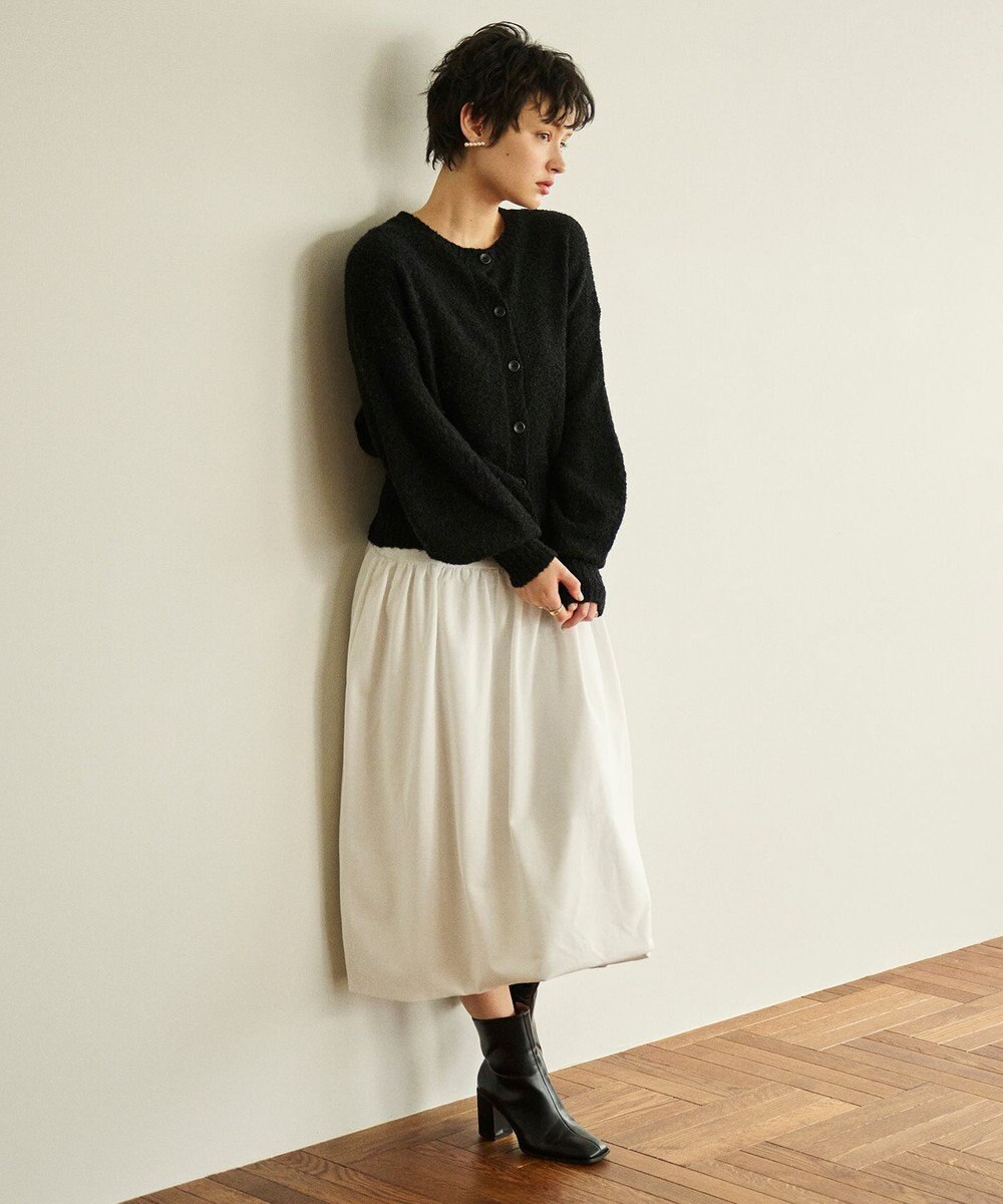 #Newans 【洗える】ボリュームスリーブニットカーディガン 