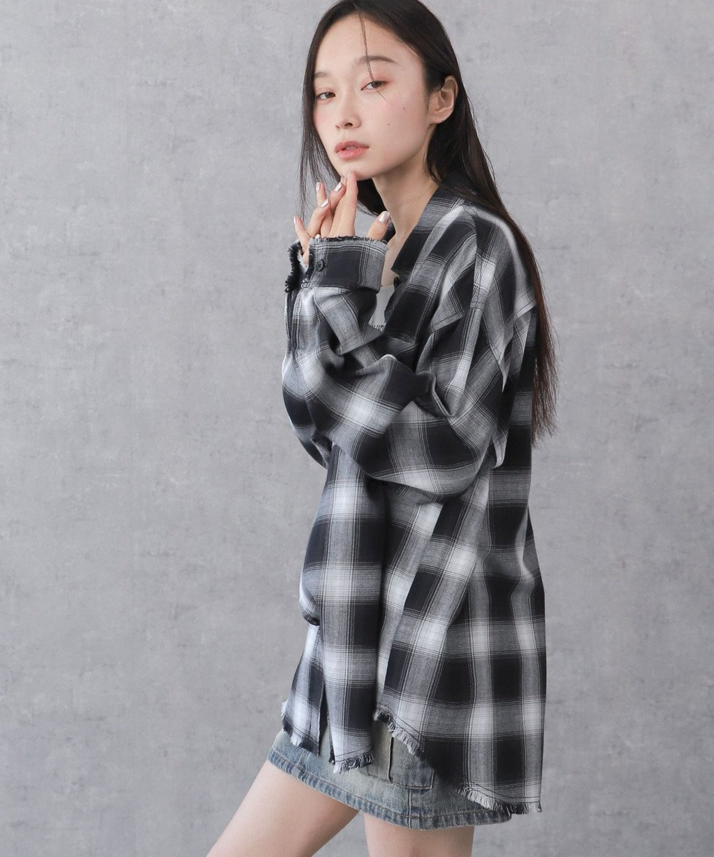 WEGO チェックBIGシャツ 