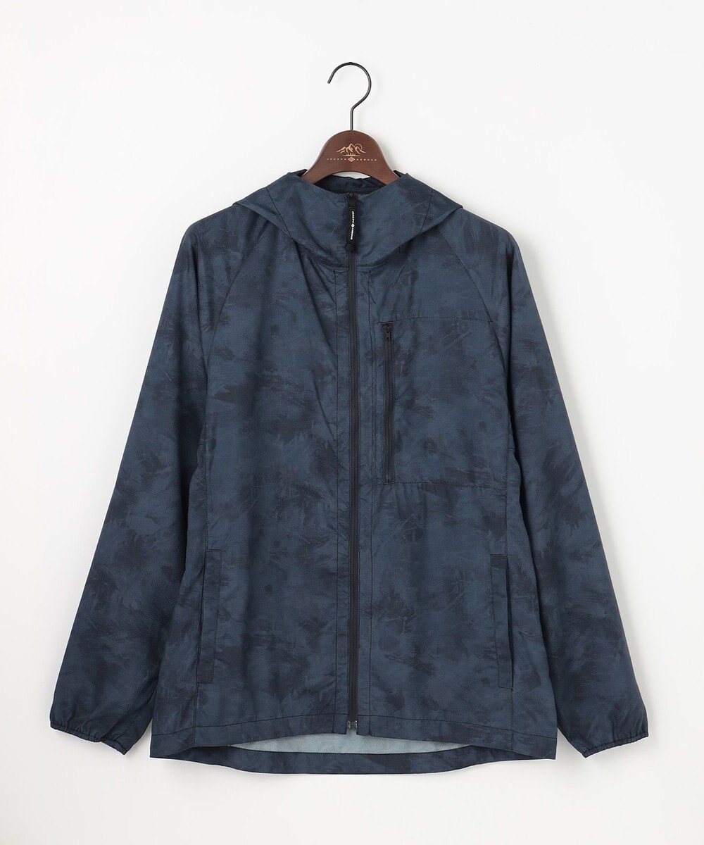JOSEPH ABBOUD MOUNTAIN 【ストレッチ/軽量/ECO撥水/ポケッタブル】エンボスストレッチ パーカー 