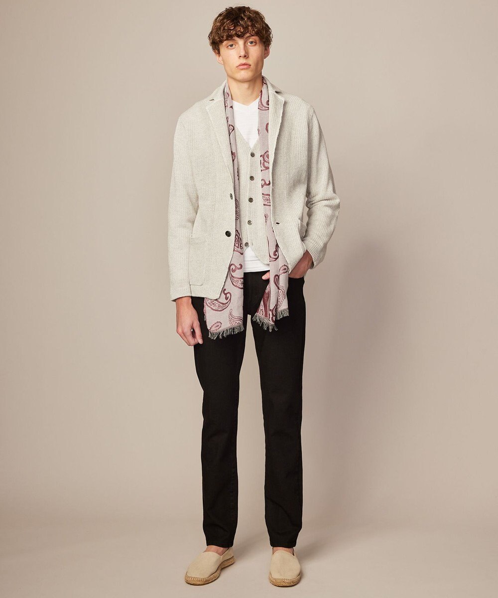 JOSEPH ABBOUD 【キングサイズ・オーガニックコットン使用】リンクスボーダー Tシャツ 