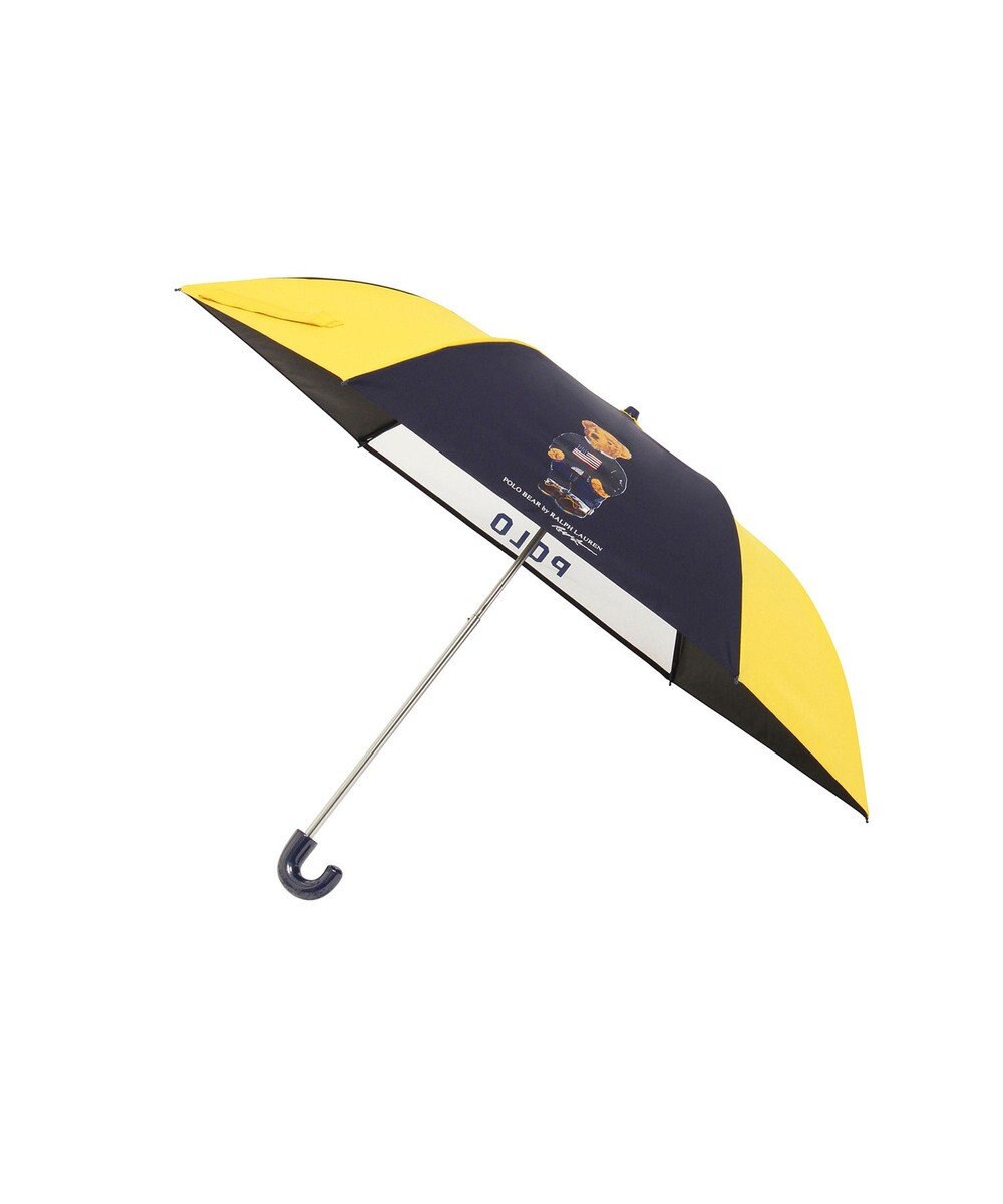 MOONBAT 【キッズ】POLO RALPH LAUREN(ポロ ラルフローレン) ポロベア 晴雨兼用 折りたたみ傘 カラーコンビ ビニール窓 