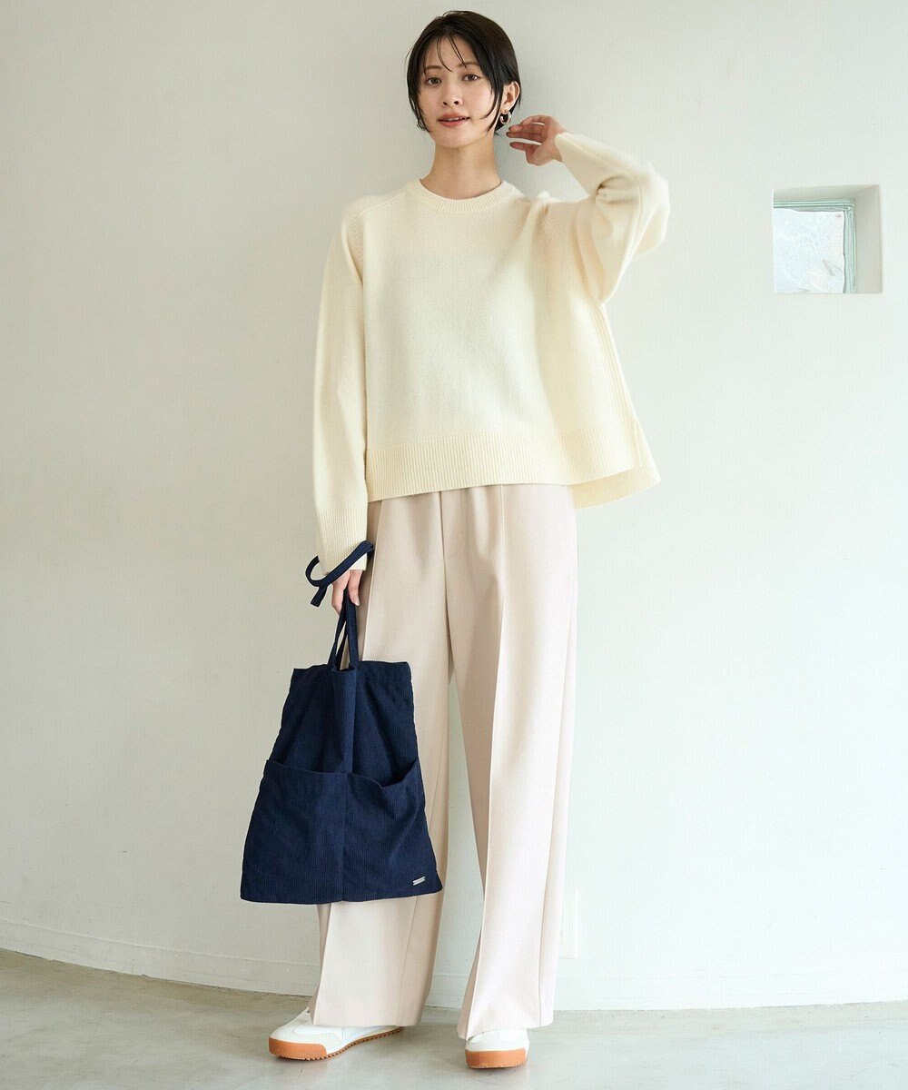 UNFILO カシミヤブレンド クルーネックニット 