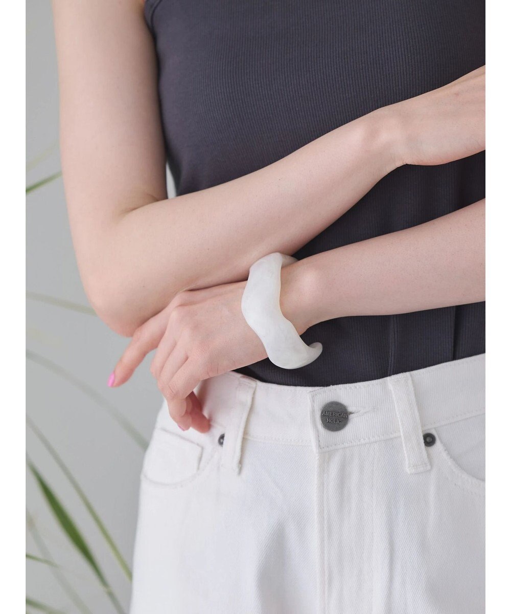 AMERICAN HOLIC ボリュームＣ型マーブルバングル 