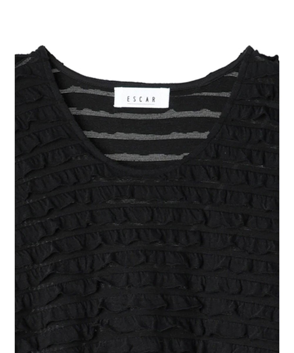 Green Parks ■ＥＳＣＡＲ　ウェーブカット×ローン刺繍ワンピース 