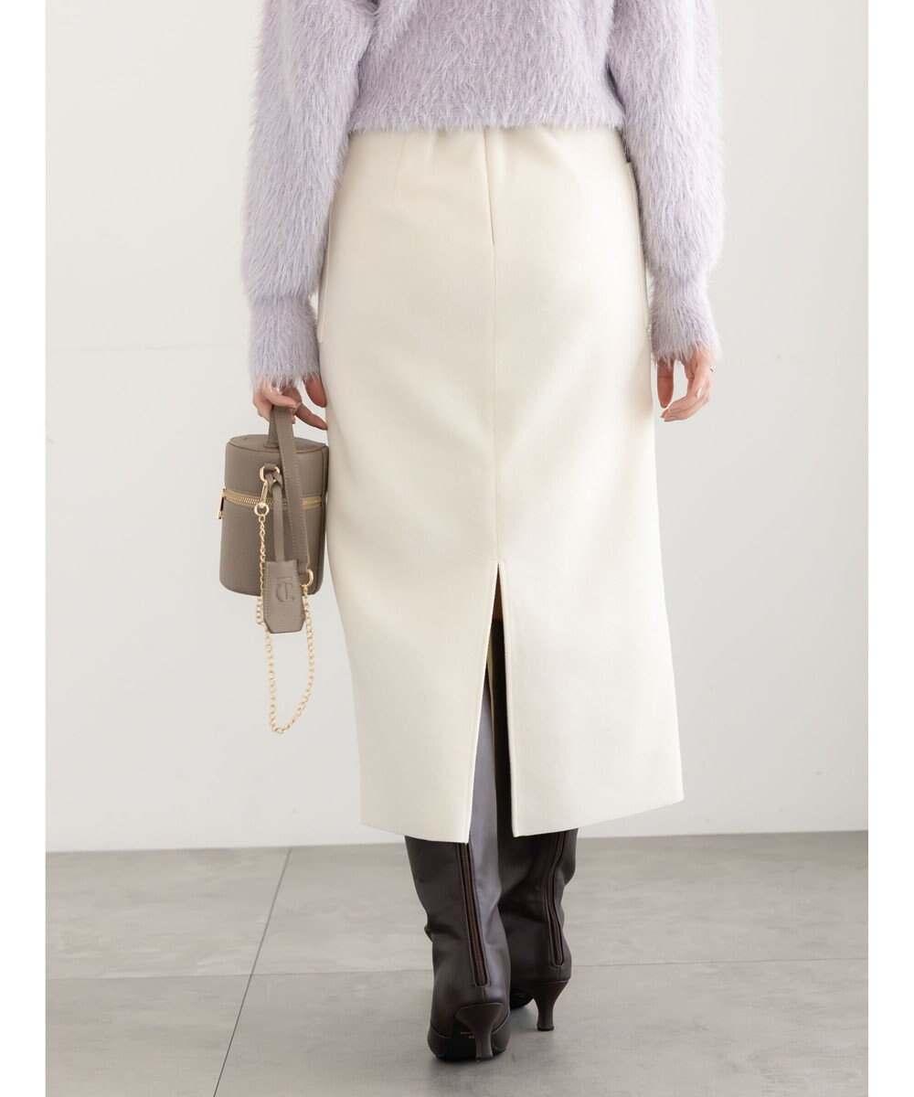 Te chichi メルトンジャージーナロースカート 