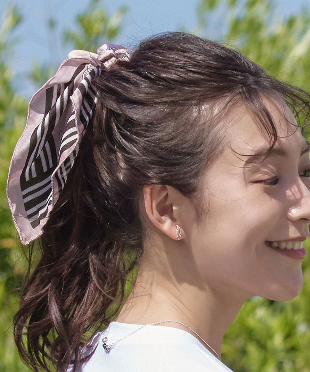 Tiaclasse 【2type】スカーフ柄シュシュ 