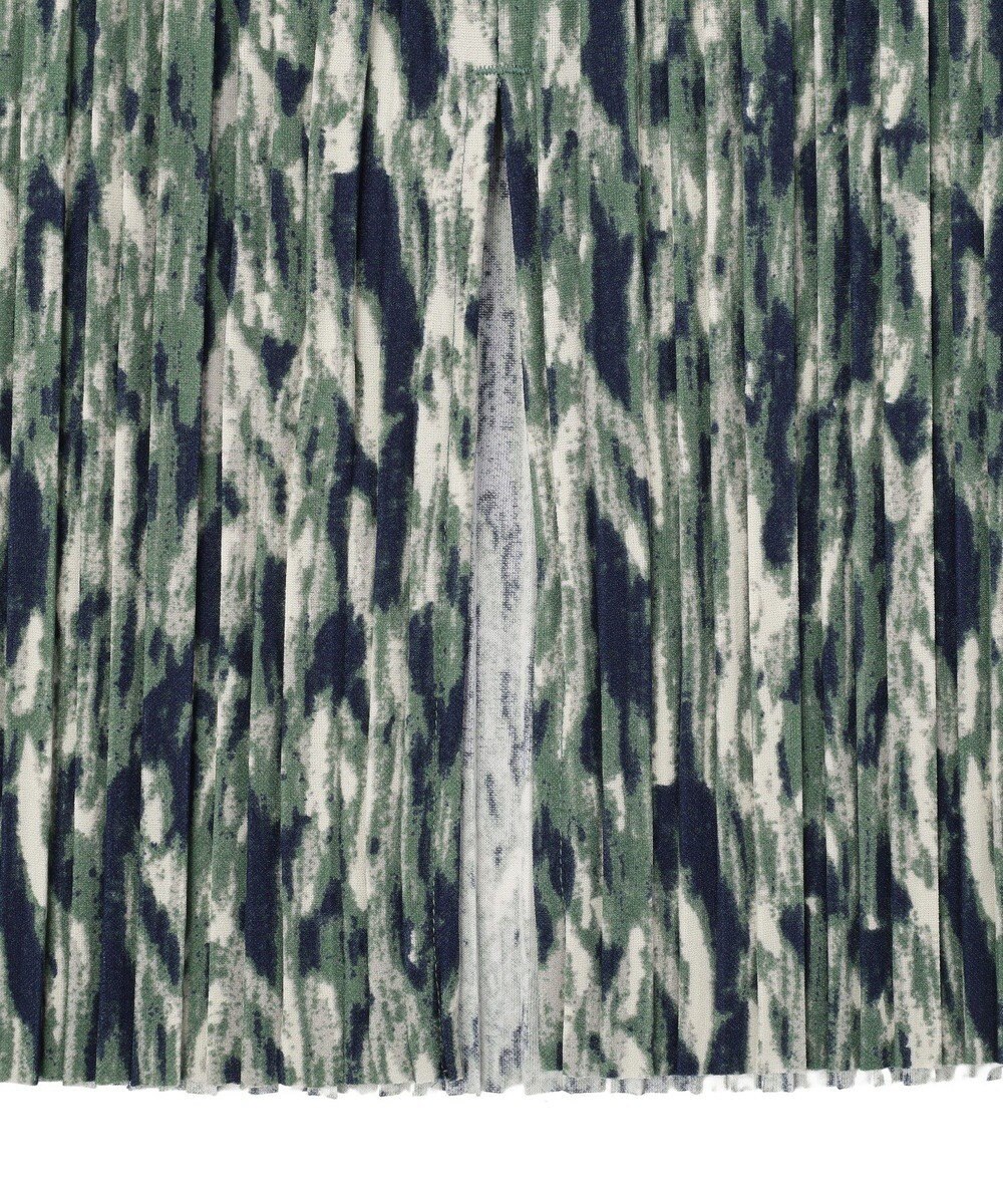 Green Parks 柄プリーツスカート 