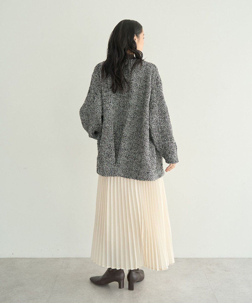 YECCA VECCA サテンプリーツスカート 