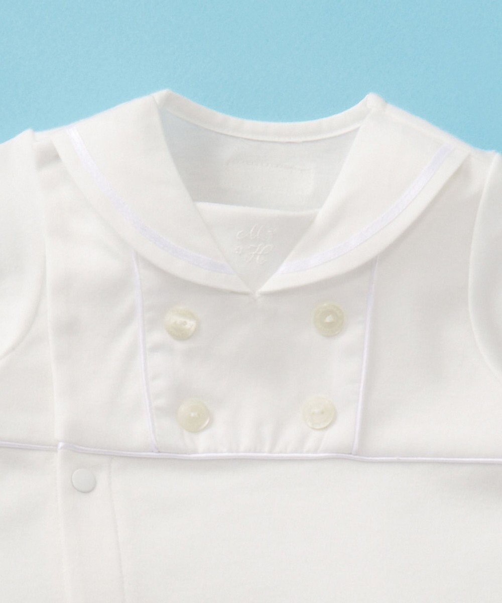 MIKI HOUSE HOT BISCUITS 【ミキハウス】 ツーウェイオールセットセーラーカラー風【秋冬向け】 