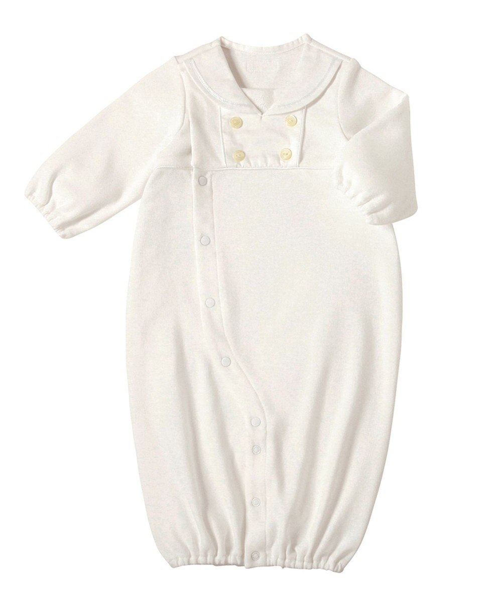 MIKI HOUSE HOT BISCUITS 【ミキハウス】 ツーウェイオールセットセーラーカラー風【秋冬向け】 